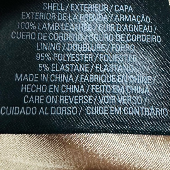 Elie Tahari Tan Leather Jacket - Picture 11 of 11